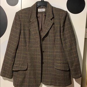 VINTAGE PLAID BLAZER